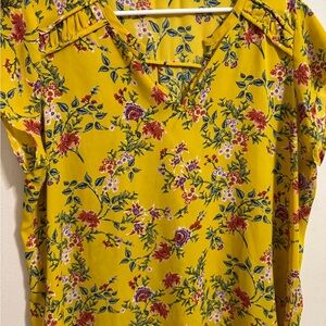 Floral Yellow Top
